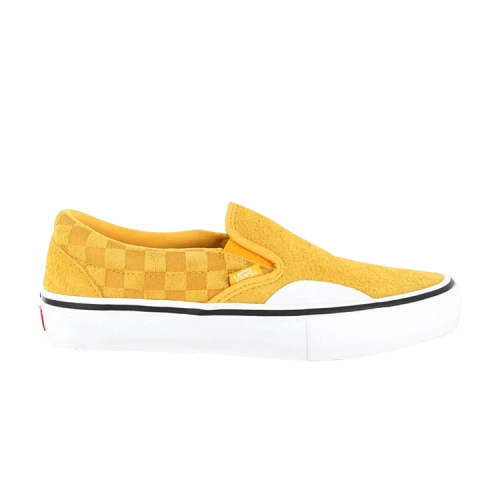 Vans Slip-On Pro 'Hairy Suede - Banana Checker'