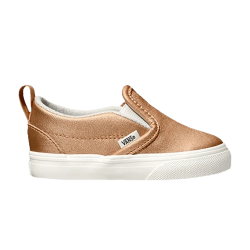 (TD) Vans Slip-On V 'Metallic Leather - Light Copper'