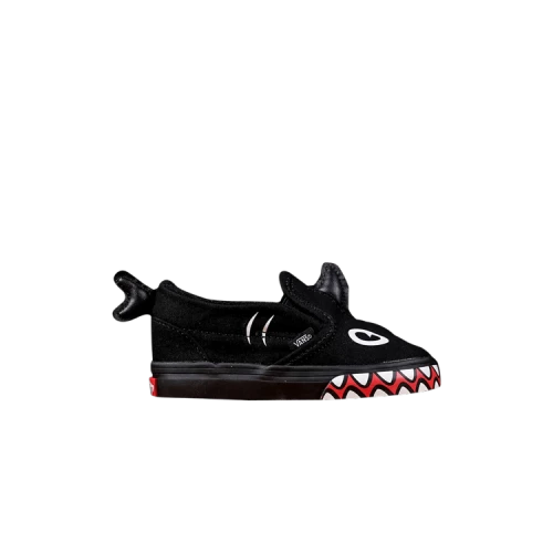 Vans Shark Week x Slip-On V Toddler 'Black Red White'