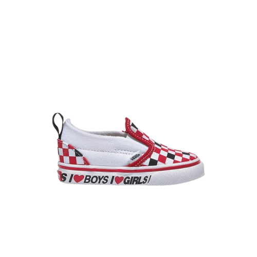 (TD) Vans Classic Slip-On V 'Checkerboard - I Heart'