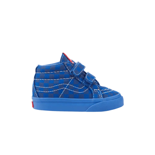 Vans Sk8-Mid Reissue V Toddler 'Mono Checkerboard - Blue'