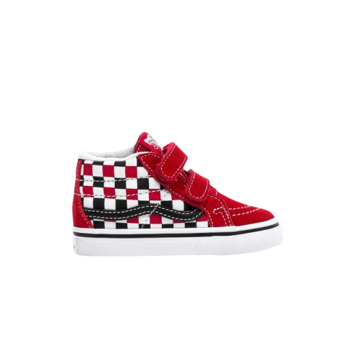 Vans Sk8-Mid Reissue V Toddler 'Checkerboard - Racing Red'