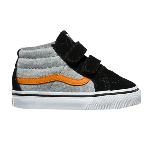 Vans Sk8-Mid Reissue V Toddler 'Suede & Jersey - Grey Black'