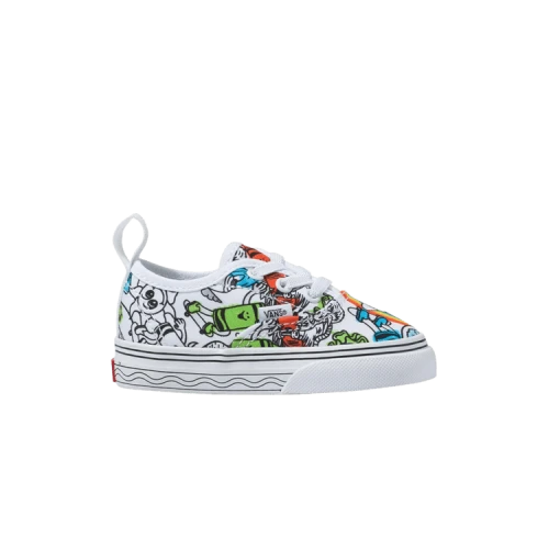 Vans Crayola x Authentic Elastic Lace Toddler 'Sketch Your Way'