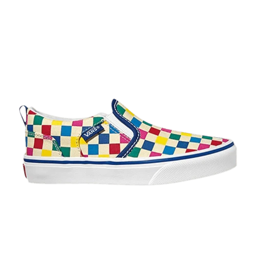Vans Asher Kids 'Checkerboard - Multi'