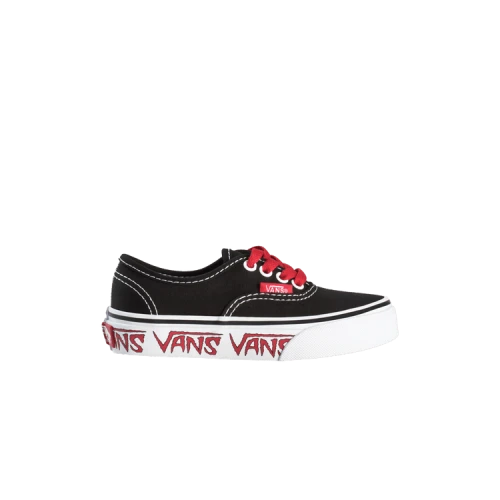 Vans Authentic Toddler 'Sketch Sidewall - Black Red'