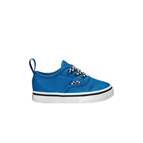 Vans Authentic Elastic Lace Toddler 'Check Lace - Victoria Blue'