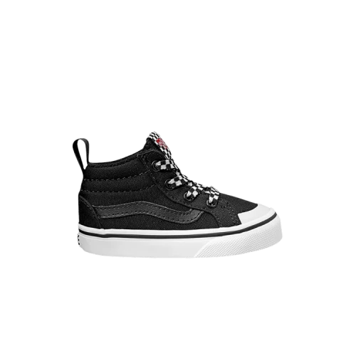Vans Racer Mid Toddler 'Check Lace - Black'