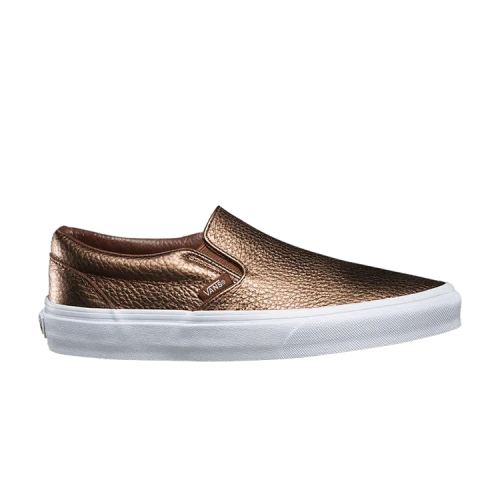 Vans Classic Slip On Metallic Leather Saddle
