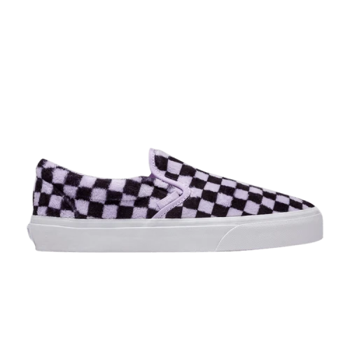 Vans Classic Slip-On 'Furry Checkerboard - Pastel Lilac'