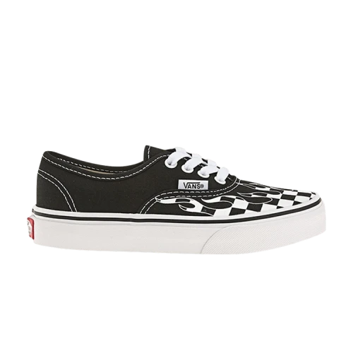 Vans Authentic Kids 'Checker Flame - Black'