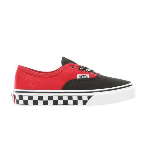 Vans Authentic Kids 'Logo Pop - Checkerboard Red'