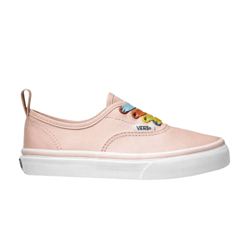 Vans Authentic Elastic Lace Kids 'Rainbow Shine - Heavenly Pink'