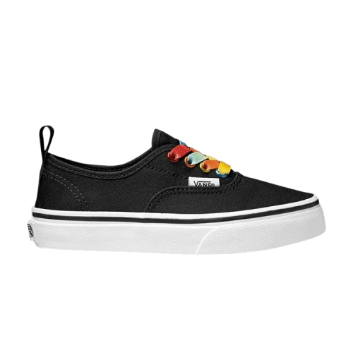 Vans Authentic Elastic Lace Kids 'Rainbow Shine - Black'