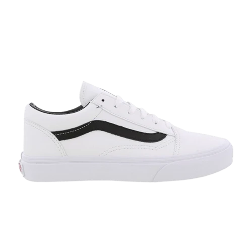 Vans Old Skool Kids 'Classic Tumble - White'