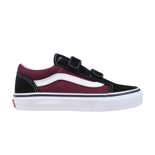 Vans Old Skool Velcro Kids 'Black Burgundy'