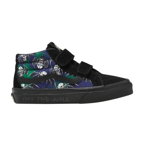 Sk8-Mid Reissue V Kids 'Glow-In-The-Dark Skull Print'