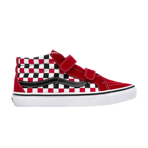 (GS) Vans Sk8-Mid Reissue V Kids 'Checkerboard - Racing Red'