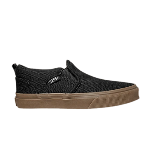 Vans Asher Kids 'Herringbone - Black Gum'