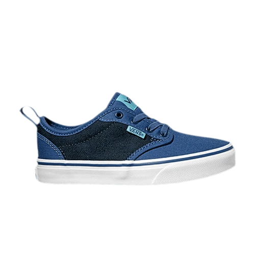 Vans Atwood Slip-On Kids 'Checkered Textile - Navy'