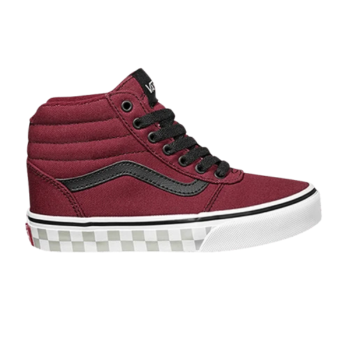 Vans Ward High Kids 'Check Foxing - Cabernet'