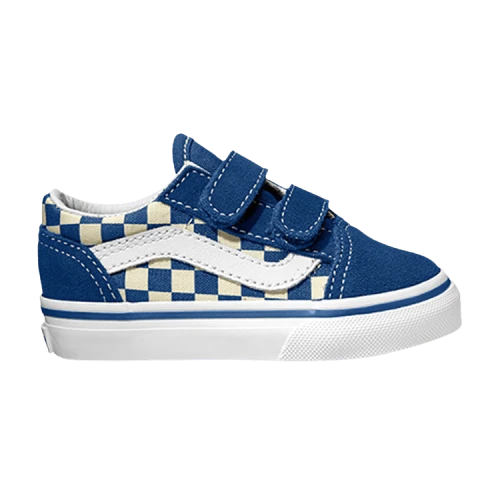 Vans Old Skool V Toddler 'Primary Check - True Blue'
