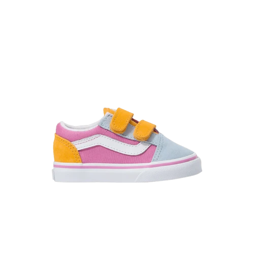 Vans Old Skool V Toddler 'Color Block - Fuchsia'