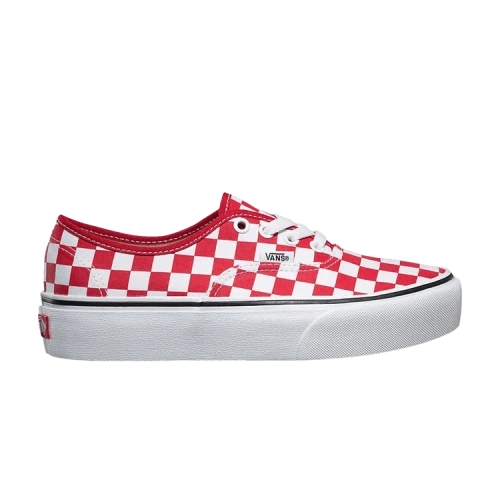 Vans Authentic Platform 2.0 'Checkerboard - Racing Red'