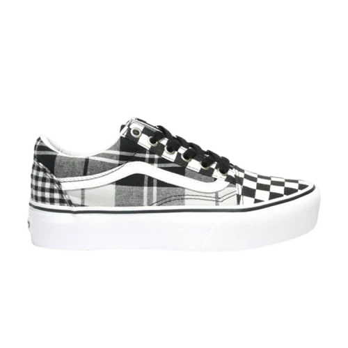 Vans Old Skool Platform Plaid Checkerboard (Women's)