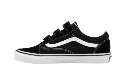 Vans Old Skool Velcro Black White