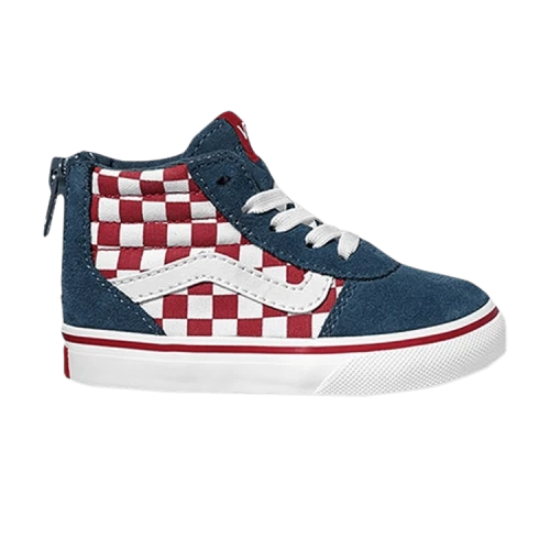 Vans Ward High Zip Toddler 'Checker - Scooter Dark Denim'