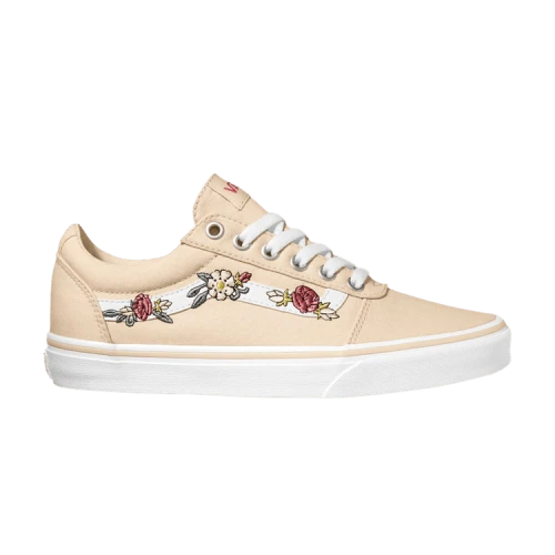 Vans Ward 'Floral Embroidery - Sand Dollar' (Women's)