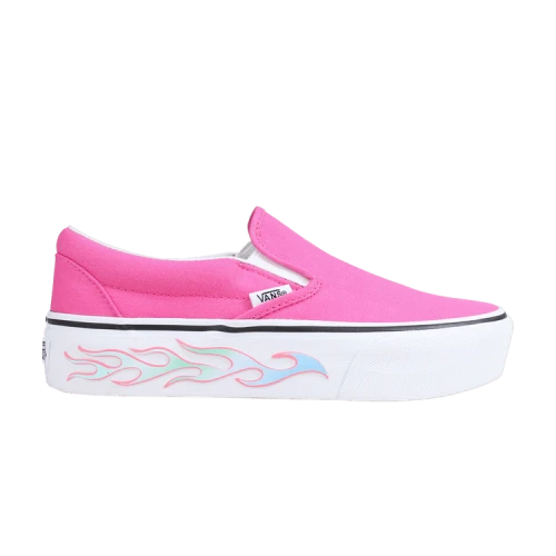 Vans Classic Slip-On 'Sidewall Flame - Pink'