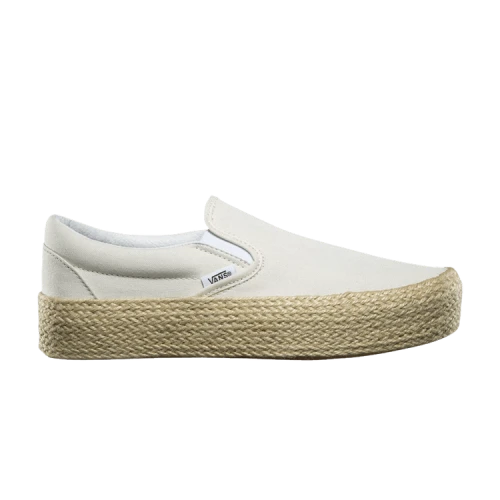 Vans Slip-On Platform Espadrille 'Marshmallow'