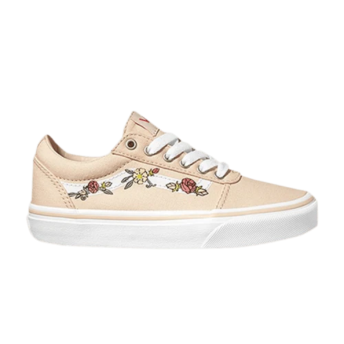 Vans Ward Kids 'Floral Embroidery - Sand Dollar'
