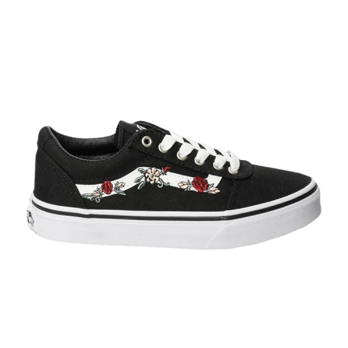 Vans Ward Kids 'Floral Embroidery - Black'