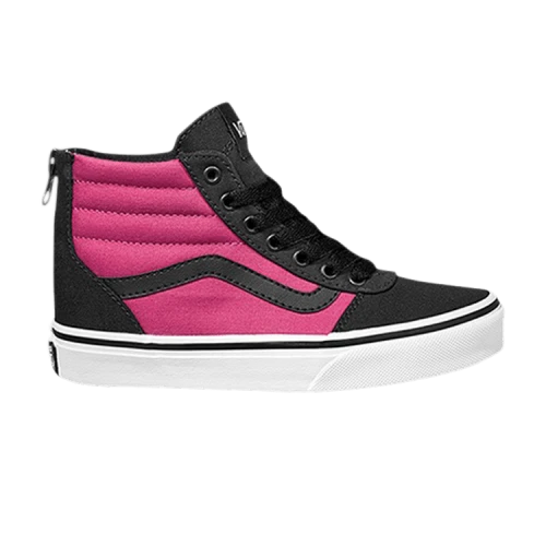 Vans Ward High Zip Kids 'Black Magenta'
