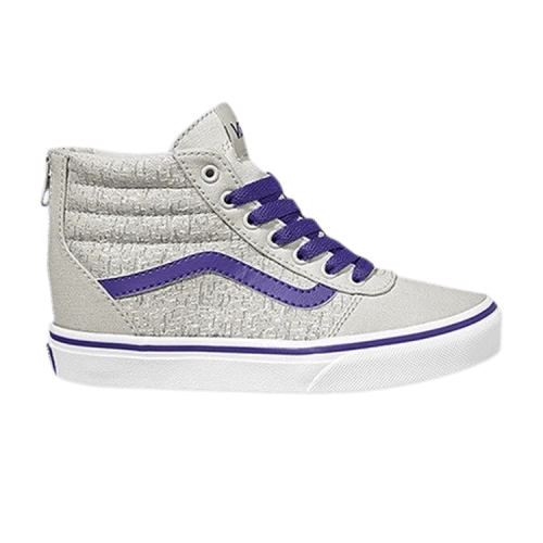Vans Ward High Zip Kids 'Menswear - Antartica Heliotrope'