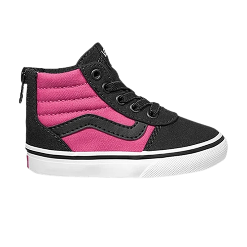 Vans Ward High Zip Z Toddler 'Black Magenta'