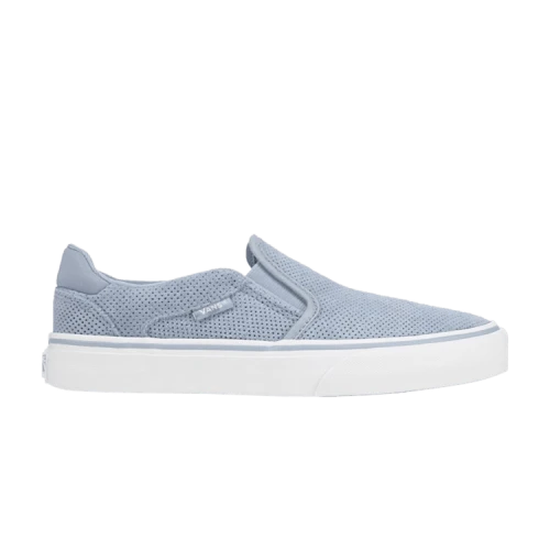 Vans Asher Deluxe Perforated Suede 'Blue Fog' (Women's)