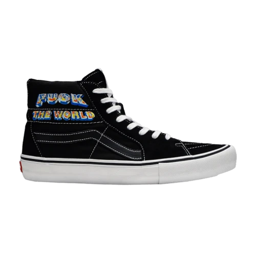 Vans Sk8-Hi Supreme Fuck the World Black