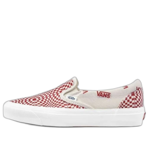 Vans Slip-On Optical Check Racing Red