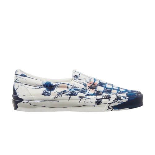 Vans Classic Slip-On LX Connor Tingley Checkerboard White Blue
