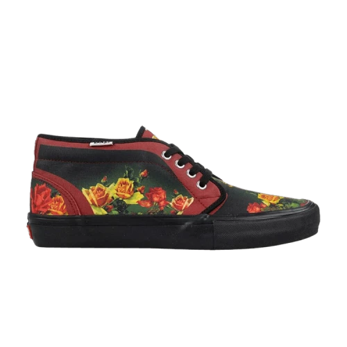 Vans Supreme x Jean Paul Gaultier x Chukka 95 'Burgundy Floral'