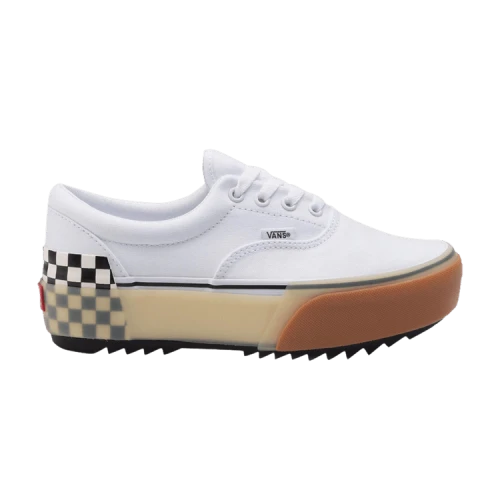 Vans Era Stacked White Checkerboard