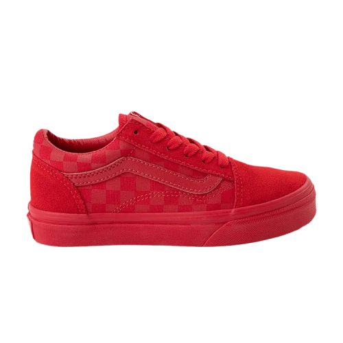 Vans Old Skool Kids 'Mono Check - Racing Red'