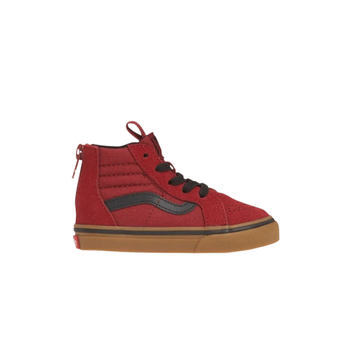 Vans Sk8-Hi Zip Toddler 'Gumsole - Biking Red'
