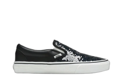 Vans Classic Slip-On 'Flipping Sequins - Black Checkerboard' (Women's)