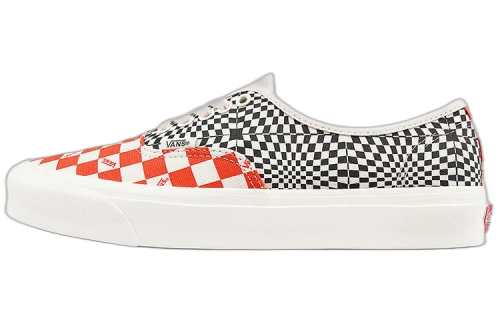 Vans Authentic Logo Check Flame Black