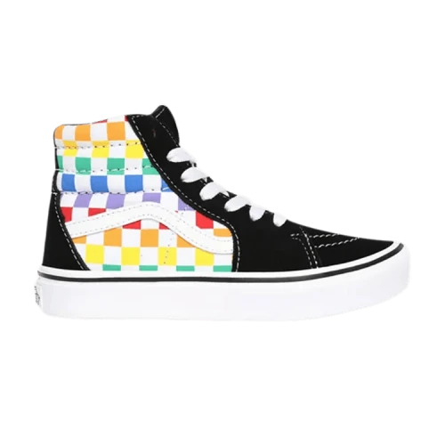 Vans Sk8-Hi ComfyCush Kids 'Rainbow Checkerboard'